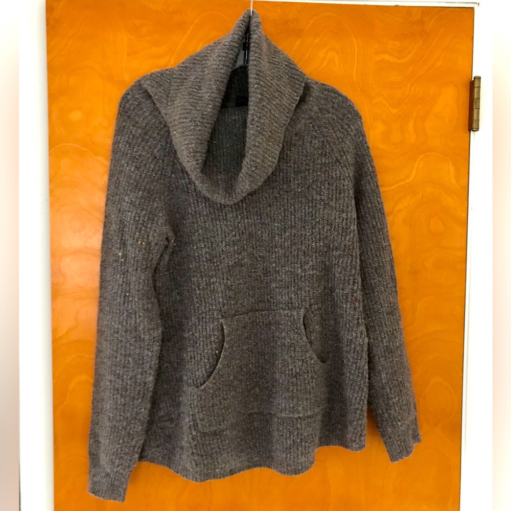 Preswick & Moore Sweater. Brown. Floppy turtleneck.